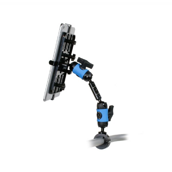 KM-209  輪椅管夾配雙魔術關節平板支架