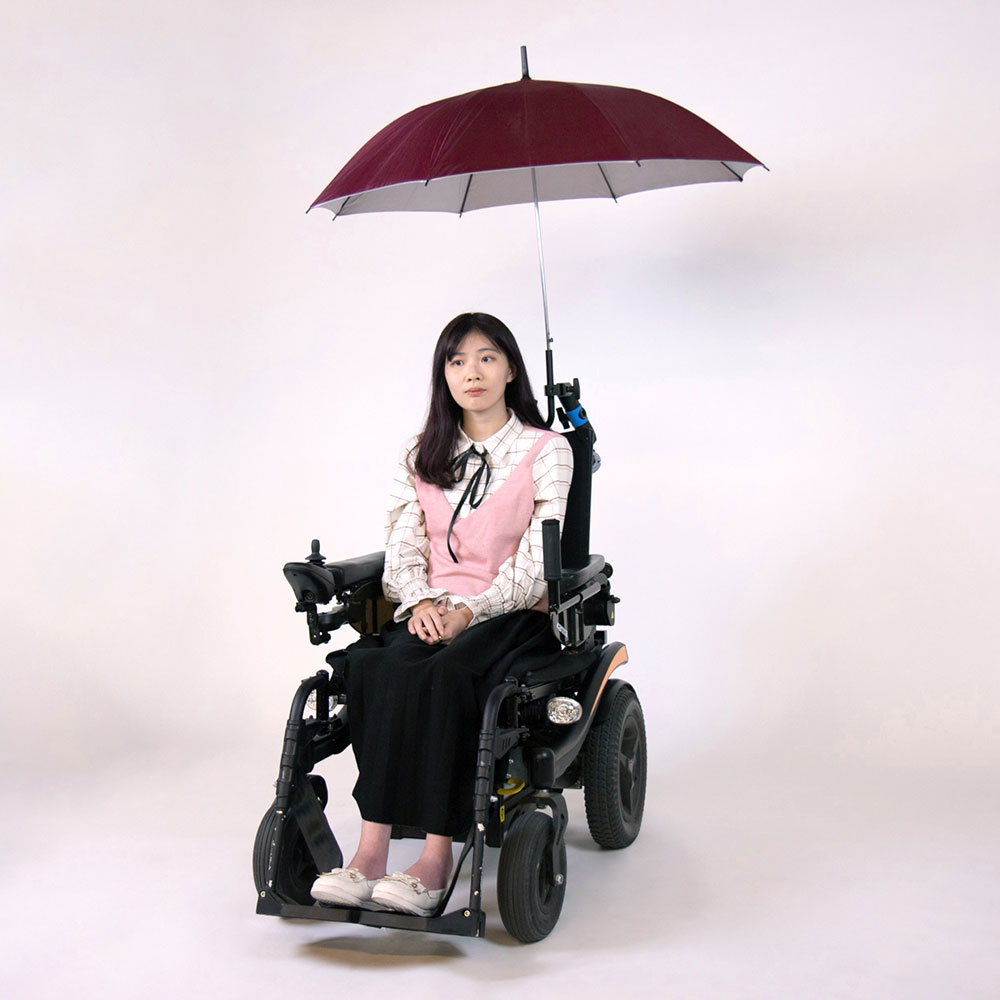 KM-214 Ｈands free umbrella for wheelchair