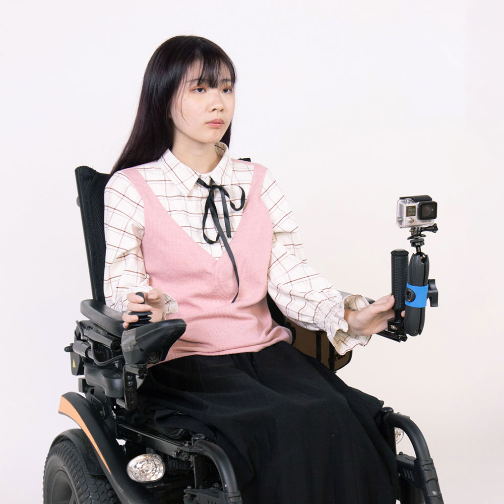 KM-216  GoPro wheelchair mount