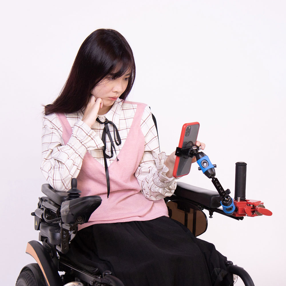 KM-710 Wheelchair cell phone holder