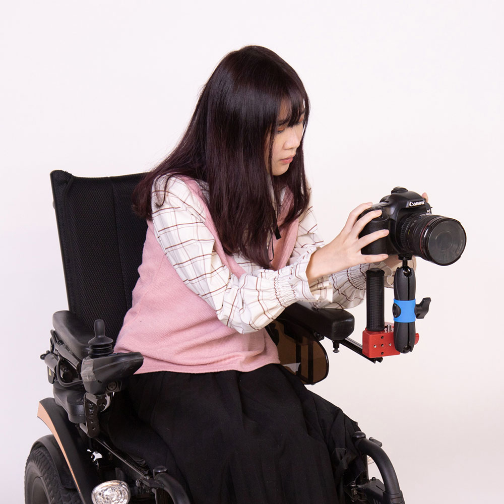 KM-707 Camera mount for wheelchair photography