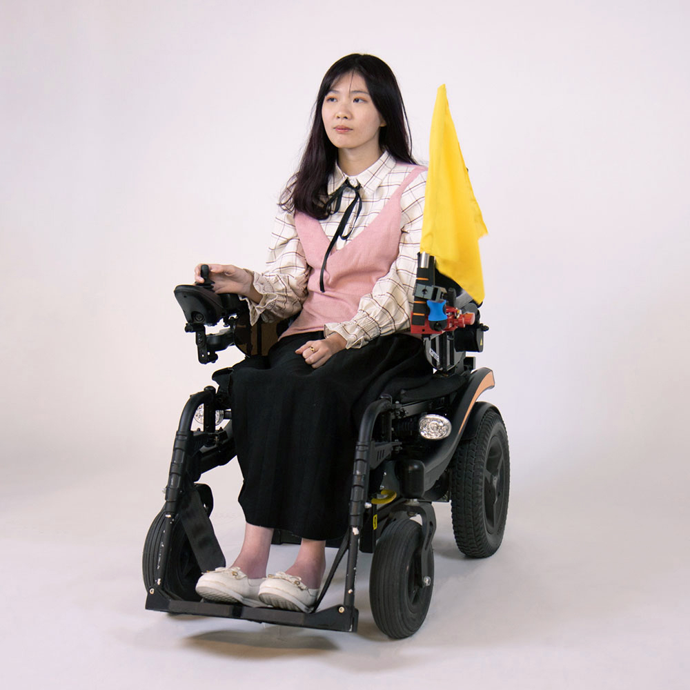 KM-719  Wheelchair flag holder