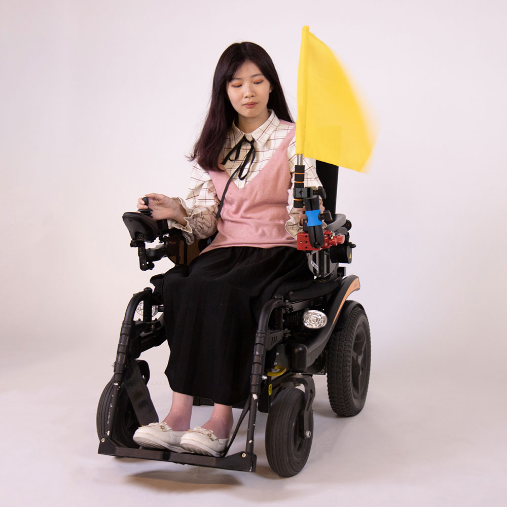 KM-720  Wheelchair flag mounts